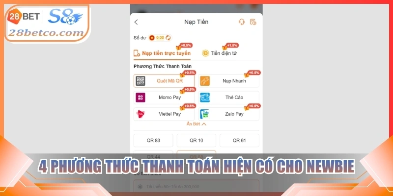 4 phương thức thanh toán hiện có cho newbie