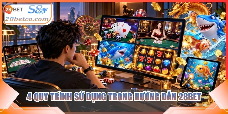 4 quy trình sử dụng trong hướng dẫn 28bet