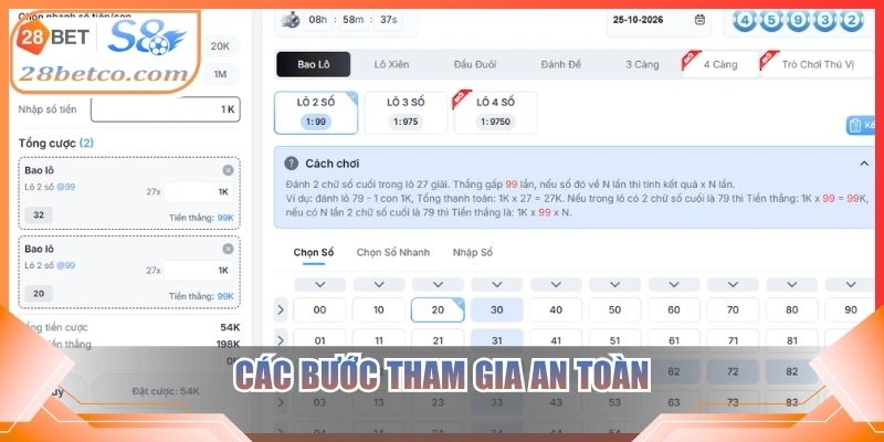 Các bước tham gia an toàn