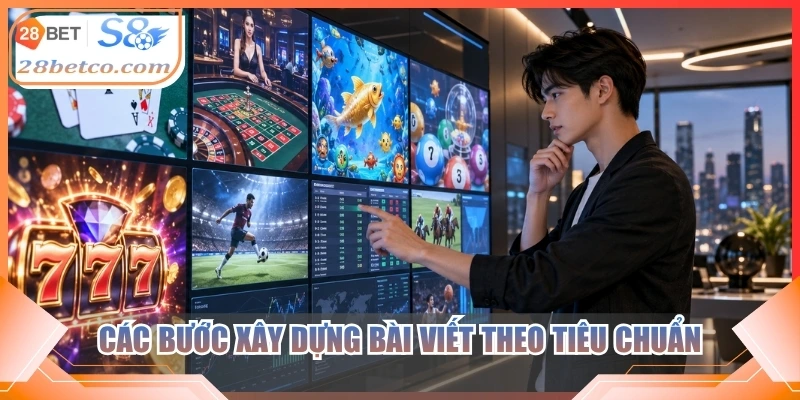 Các bước xây dựng bài viết theo tiêu chuẩn