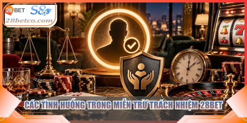 Các tình huống trong miễn trừ trách nhiệm 28bet