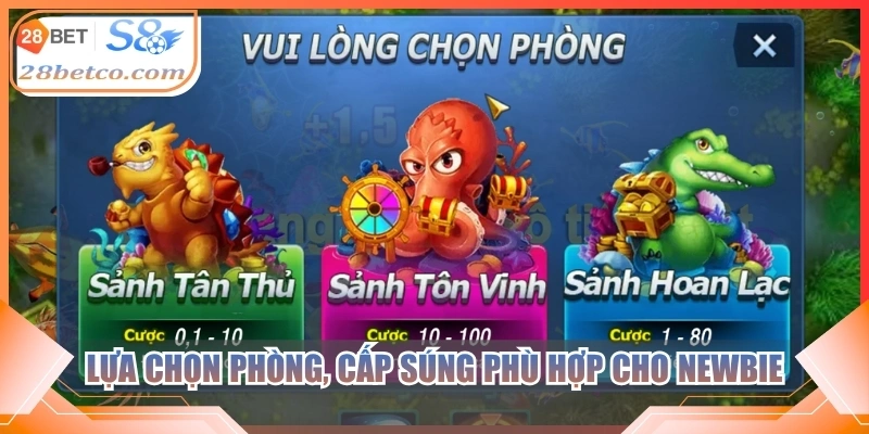 Lựa chọn phòng, cấp súng phù hợp cho newbie