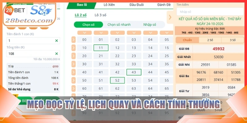Mẹo đọc tỷ lệ, lịch quay và cách tính thưởng