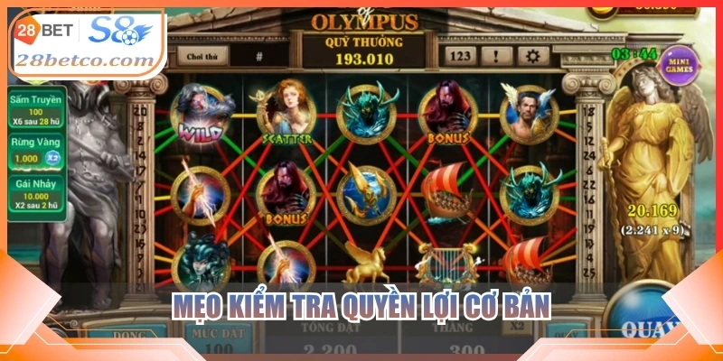 Mẹo kiểm tra quyền lợi cơ bản