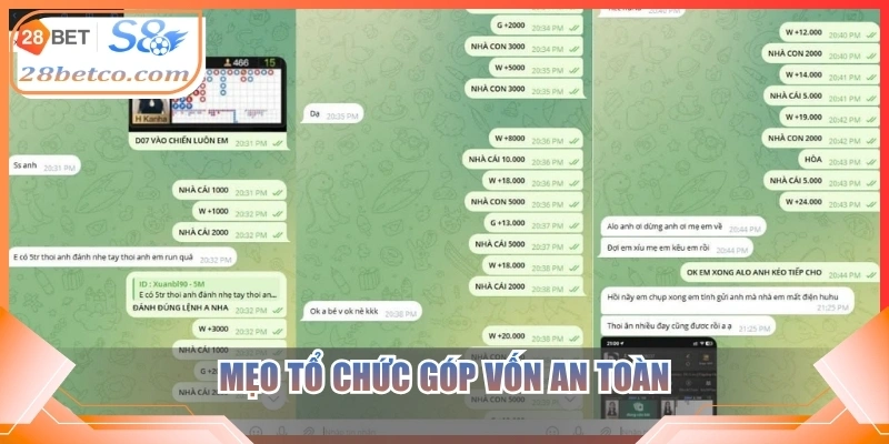 Mẹo tổ chức góp vốn an toàn