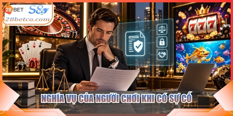 Nghĩa vụ của người chơi khi có sự cố