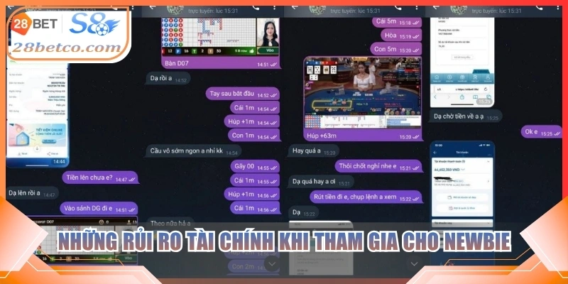 Những rủi ro tài chính khi tham gia cho newbie