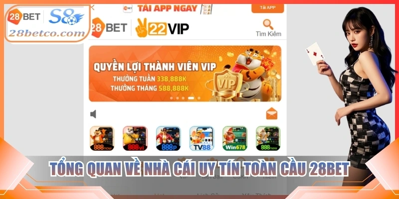 Tổng quan về nhà cái uy tín toàn cầu 28Bet